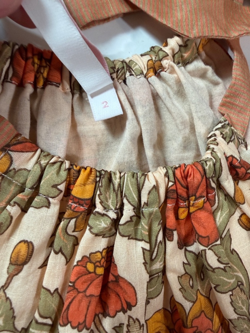Zimmermann Andie Tie Top Floral Swing Top Girls size 2 Boho 100% Cotton - Picture 5 of 9